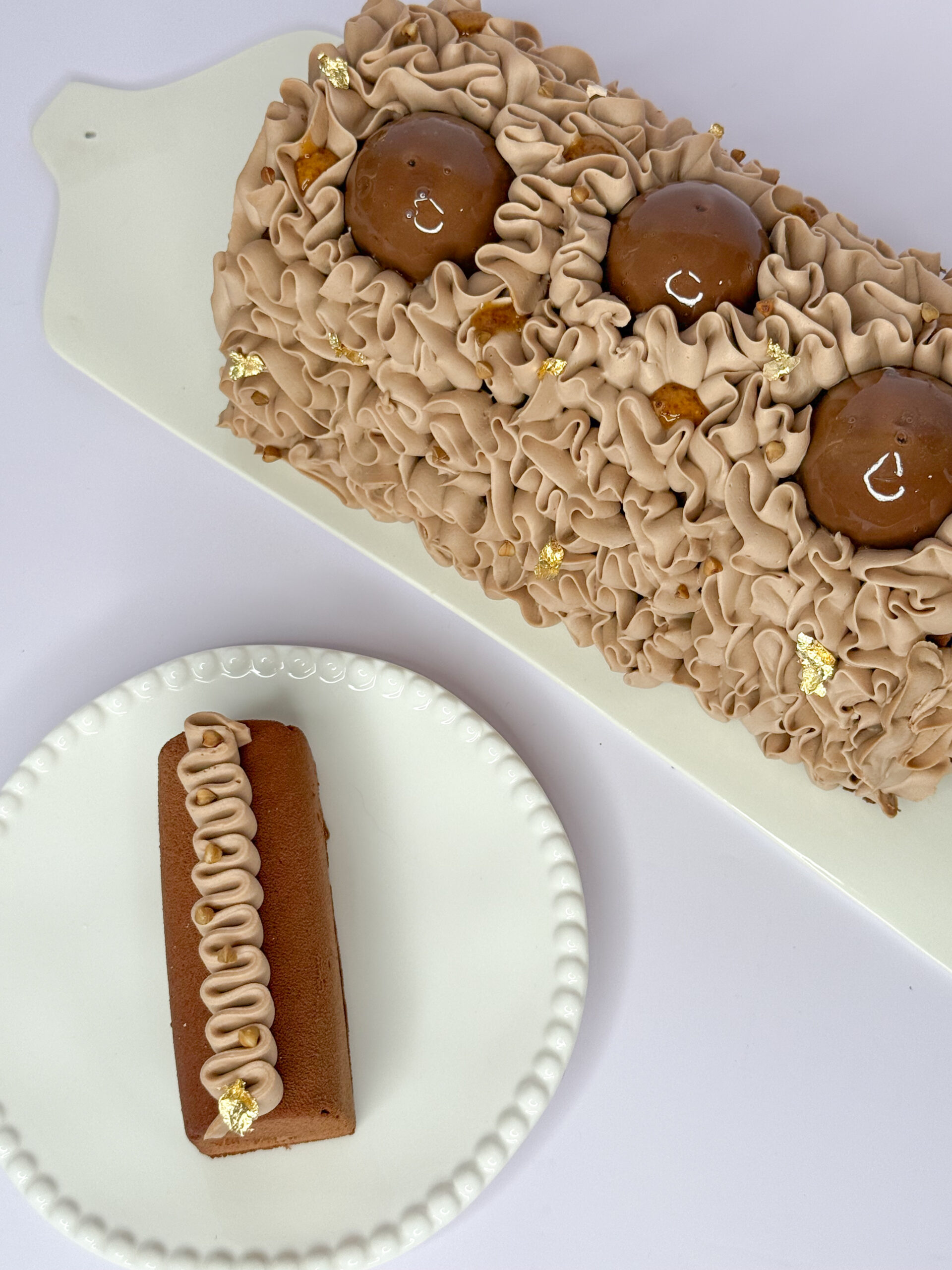 Bûche choco sarrasin (sans gluten)