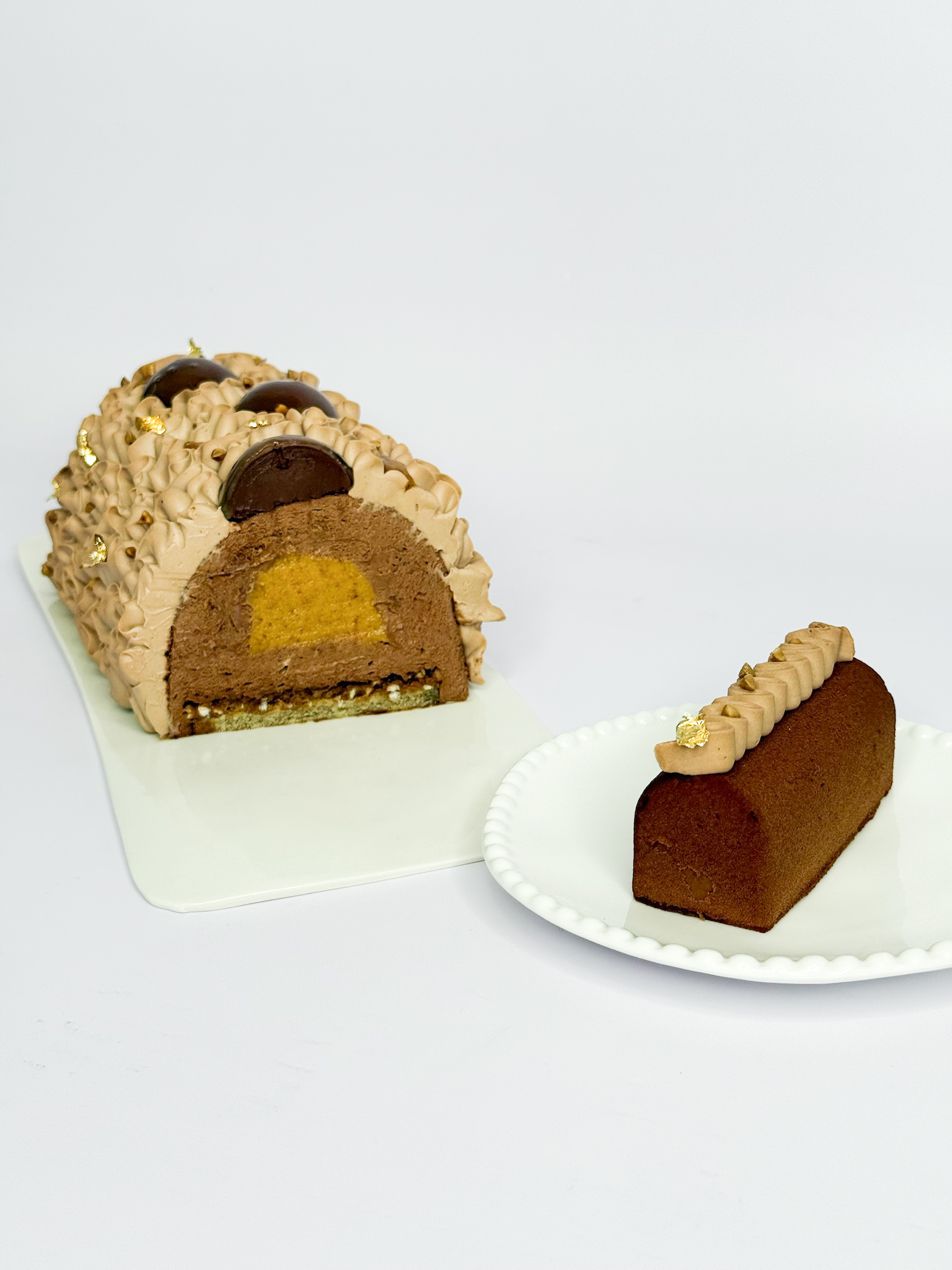 bûche choco sarrasin